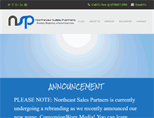 Tablet Screenshot of northeastsalespartners.com